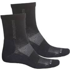 Eddie Bauer Lightweight Hiking Socks - 2-Pack  Dark Grey/Guide Green L
