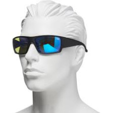 Reel Life 104P Sunglasses - Polarized Mirror Lenses Matte Black
