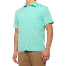 Simms Double Haul Shirt - UPF 30+ Short Sleeve L Aruba