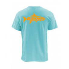 Woodblock Tarpon T-Shirt Gulf Blue M футболка Simms