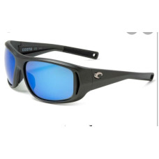 Costa Montauk Sunglasses - Polarized 400G Glass Mirror Lenses Matte Steel Gray/Metallic Blue