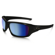 Oakley Valve Sunglasses - Polarized Black/Deep Blue