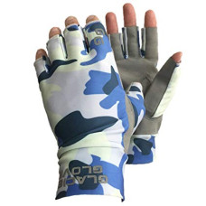 Ascension Bay Sun Gloves - UPF 50+ Blue Camo M перчатки Glacier Gloves